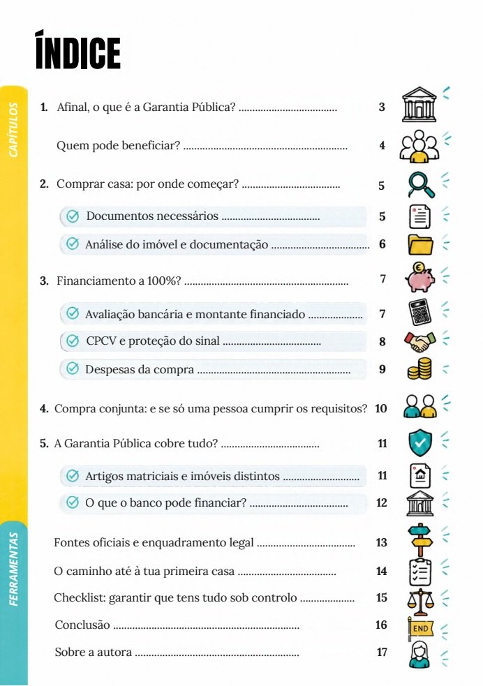 Índice do ebook